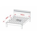 Ver imagem 2 de Quarto Casal Completo 4 Peças (cama de Cm8009 + 2 Mesas Cabeceira Az1016 + Sapateira Az1006) Nogal/