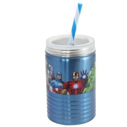Decoração Outros Zona Criativa -Copo Metal com Canudo Avengers - 1
