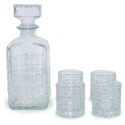Decoração Outros Wincy -Garrafa Whisky com 4 Copos - 1