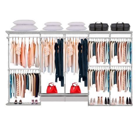Closet Aramado - Linear Clr 371 com Gaveta - 3,40m - Branco