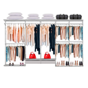 Ver imagem 1 de Closet Aramado - Linear Clr 371 com Gaveta - 3,40m - Branco