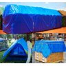 Lona Plástica Caminhões Festa Eventos Impermeavel Azul 4x4 m - 3