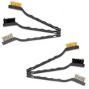 Ver imagem 1 de Kit 2 Mini Escova de Aço Limpeza Jogo com 3 Peças - Starfer