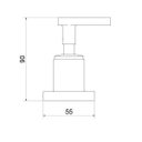 Ver imagem 2 de Acabamento para Registro Meber 1/2" 3/4" 1" Athena Slin Domus Meber Metais