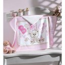 Ver imagem 1 de Toalha de Banho para Bebê - Baby Girl - 100% Algodão - com Capuz - Dohler