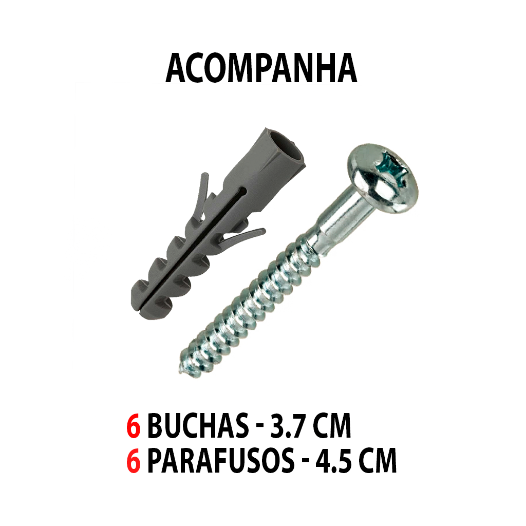 Barra De Apoio Segurança Para Idosos Ou Deficientes 50cm - 3
