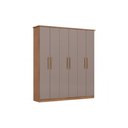 Ver imagem 1 de Guarda Roupa Casal 6 Ptas e 3 Gavetas Cover Nat/Avela Henn
