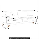 Ver imagem 4 de Sofá 160cm 2 Lugares Pés Curvos Santi Sintético D05 Preto - Mpozenato