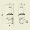 Ver imagem 3 de Base para Registro Meber 1509 3/4" com Gaveta