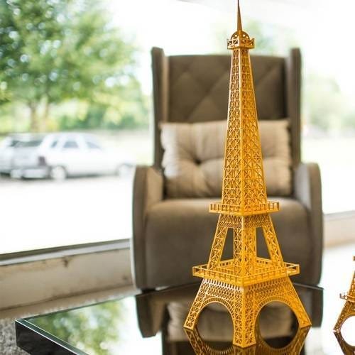 Torre Eiffel Decorativa Tamanho P Te01 Amarelo - Geton Concept - 1
