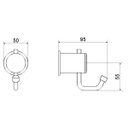 Ver imagem 2 de Cabide para Banheiro 1 Gancho Meber Metais