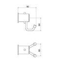 Ver imagem 2 de Cabide Duplo 407 C 40 Meber Metais