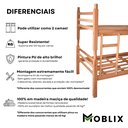 Ver imagem 5 de Beliche Reforçada 100% em Madeira Maciça Natural