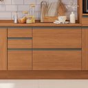 Ver imagem 2 de Balcao com Tampo 1p 4g 120 Cm Maxxi G746 Canela Kappesberg Canela