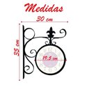 Ver imagem 2 de Relógio Estação Dupla Face Retrô Preto em Metal