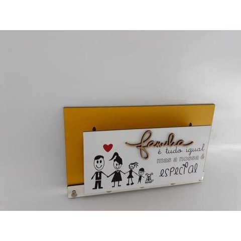 Porta Chaves E Cartas Família Especial