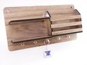 Ver imagem 2 de Porta Chaves Carta e Organizador Decorativo Ripas Madeirado Claro mdf 6mm