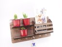 Ver imagem 4 de Porta Chaves Carta e Organizador Decorativo Ripas Madeirado Claro mdf 6mm