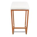 Ver imagem 4 de Banqueta Alta para Cozinha Industrial Kit 6 Nick Bronze e Sintético d03 - D’Rossi