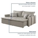 Ver imagem 7 de Sofá Cama em Madeira Eucalipto 180cm Detroid Yescasa