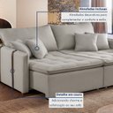 Ver mais imagens de Sofá Cama em Madeira Eucalipto 180cm Detroid Yescasa