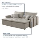 Ver imagem 6 de Sofá Cama em Madeira Eucalipto 180cm Detroid Yescasa