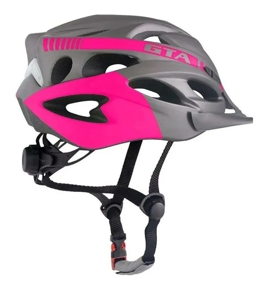 Capacete Ciclismo Feminino Gta + Garrafa Térmica + luva Arbok - G - 7