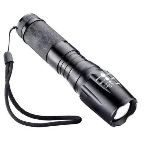Lanterna Tatica Police Militar T6 X900 com Bateria Recarregavel