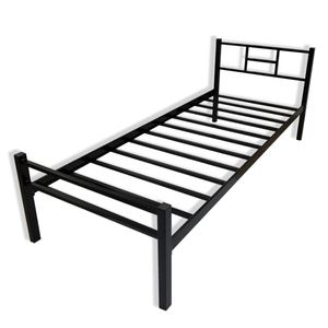 Cama Solteiro em Aço Tubular Reforçada Qualidade Resistente até 150 Kg Itagold - Preta