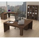Ver imagem 1 de Conjunto para Home Office 6 Peças Nogal Tecno Mobili