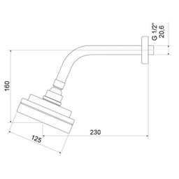 Chuveiro de Parede Max 1959C Duchas Meber Metais - 5