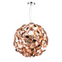 Ver imagem 1 de Pendente Caracol em Metal Cor Bronze para Lâmpada G9 Diâmetro de 60cm