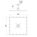Ver imagem 2 de Chuveiro Nexo de Teto 1958 6cm