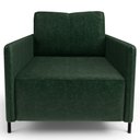 Ver imagem 3 de Kit 2 Poltronas Decorativa para Sala Living Pés Industrial Domani L06 Couro Verde - Lyam Decor