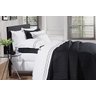 Kit Cobre Leito Bordado Trapuntado Queen Size 3 Peças Percal 200 Fios Santorini Preto - 1