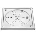 Ver imagem 1 de Grelha Fecho Caixilho Inox Quadrada 1415 C 15cm Incolor Meber Metais