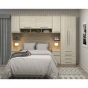 Ver imagem 1 de Guarda Roupa Modulado Casal 8 Portas 6 Gavetas com Cabeceira Master Luciane Moveis