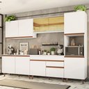 Ver imagem 1 de Armário de Cozinha Completa 300cm Branco Reims Madesa 01