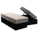 Ver imagem 1 de Cama Box Baú Solteiro: Colchão Espuma Paropas D45 / Ep Confort Mega Firme + Base Crc Suede Black(
