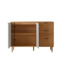 Ver imagem 6 de Balcão de Cozinha Luisa 2 Portas 3 Gavetas MDF 120cm Moderna
