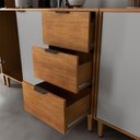 Ver imagem 7 de Balcão de Cozinha Luisa 2 Portas 3 Gavetas MDF 120cm Moderna
