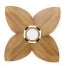 Ver imagem 2 de Ventilador de Teto com Controle Remoto Natuvent Dahlia Led 4 Pás Madeira Teca 3000k Branco Quente, L