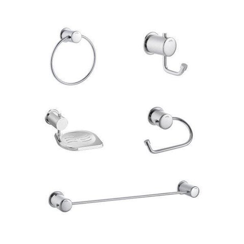 Kit Acessórios para Banheiro com 5 Peças Domus 500 C 40 Meber Metais