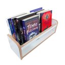 Ver imagem 2 de Kit 3 Prateleiras Estante Porta Livros Objetos Branca 45cm
