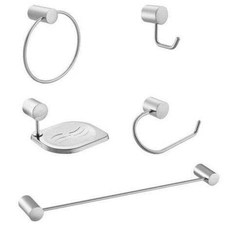 Kit Acessórios para Banheiro com 5 Peças Meber C 36 Atria Meber Metais Cromado