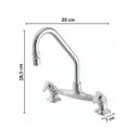 Ver imagem 3 de Torneira com Misturador de Cozinha para Mesa 3006 C 18 1/4V AA Uni Meber Metais Cromado