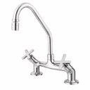 Ver imagem 1 de Torneira com Misturador de Cozinha para Mesa 3006 C 28 Ba AA Omega Meber Metais Cromado