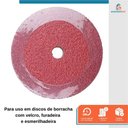 Ver imagem 4 de Jogo de 10 Disco de Lixa Abrasivo 4.1/2" Aço Inox Metal Alumínio Grão 80