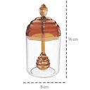 Ver imagem 3 de Pote para Mel 250cm Meleira em Plástico UZ com Tampa e Pegador Âmbar