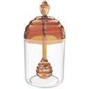 Ver imagem 1 de Pote para Mel 250cm Meleira em Plástico UZ com Tampa e Pegador Âmbar